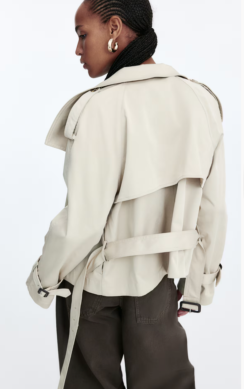Veronica Cropped Trench Jacket