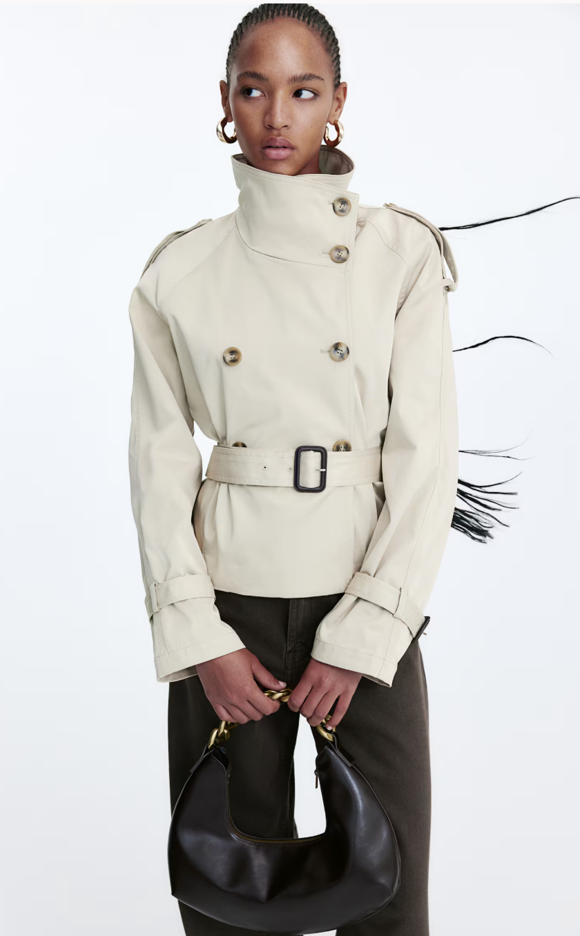 Veronica Cropped Trench Jacket